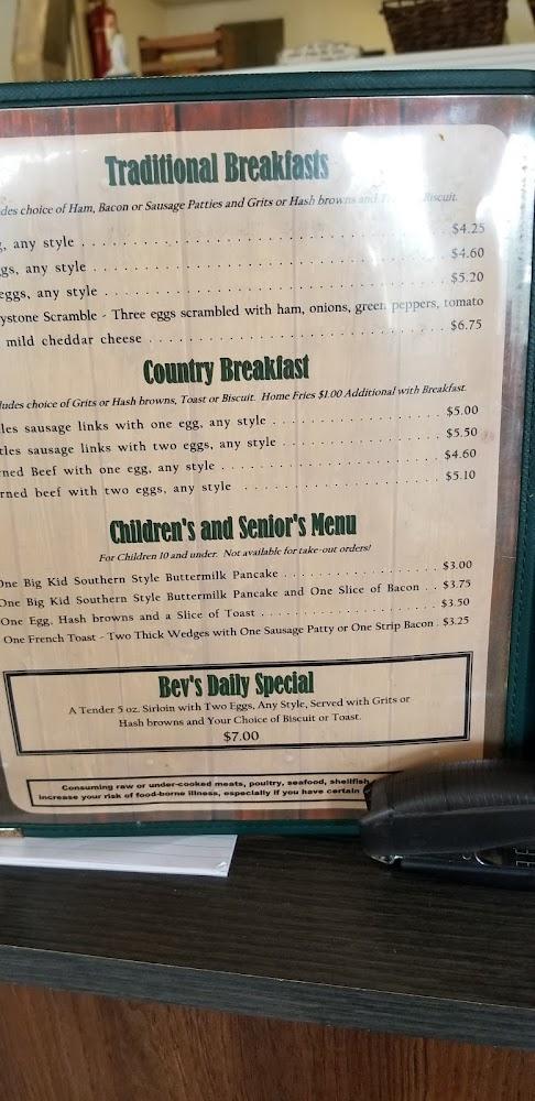 Keystone Inn Family Restaurant Ned Beef With One Egg, Any Style